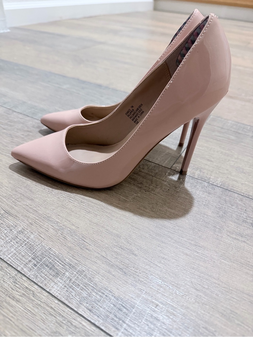 Madden Girl Patent Pointed-Toe Stiletto Pumps - Blush